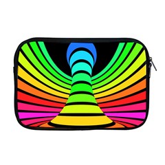 Twisted Motion Rainbow Colors Line Wave Chevron Waves Apple Macbook Pro 17  Zipper Case