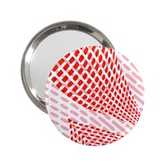 Waves Wave Learning Connection Polka Red Pink Chevron 2 25  Handbag Mirrors by Mariart