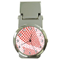 Waves Wave Learning Connection Polka Red Pink Chevron Money Clip Watches