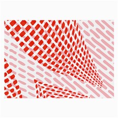 Waves Wave Learning Connection Polka Red Pink Chevron Large Glasses Cloth (2-side) by Mariart