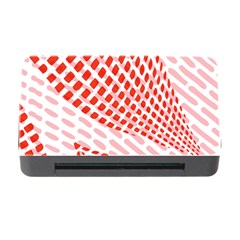 Waves Wave Learning Connection Polka Red Pink Chevron Memory Card Reader With Cf by Mariart