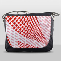 Waves Wave Learning Connection Polka Red Pink Chevron Messenger Bags by Mariart