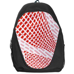 Waves Wave Learning Connection Polka Red Pink Chevron Backpack Bag by Mariart