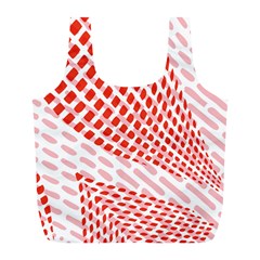 Waves Wave Learning Connection Polka Red Pink Chevron Full Print Recycle Bags (l)  by Mariart