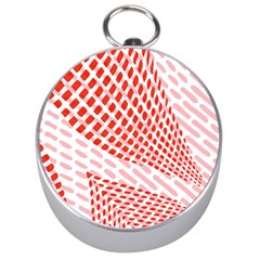 Waves Wave Learning Connection Polka Red Pink Chevron Silver Compasses by Mariart