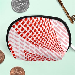 Waves Wave Learning Connection Polka Red Pink Chevron Accessory Pouches (medium)  by Mariart