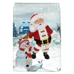 Funny Santa Claus With Snowman Flap Covers (l)  by FantasyWorld7