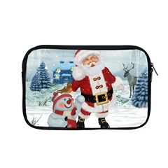 Funny Santa Claus With Snowman Apple Macbook Pro 13  Zipper Case by FantasyWorld7