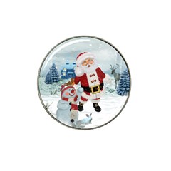 Funny Santa Claus With Snowman Hat Clip Ball Marker (10 Pack) by FantasyWorld7