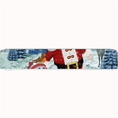 Funny Santa Claus With Snowman Small Bar Mats by FantasyWorld7