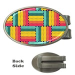 Soft Spheres Pattern Money Clips (Oval)  Front