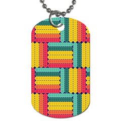 Soft Spheres Pattern Dog Tag (one Side) by linceazul