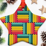 Soft Spheres Pattern Star Ornament (Two Sides) Front