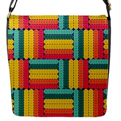 Soft Spheres Pattern Flap Messenger Bag (s) by linceazul