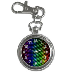 Digitally Created Halftone Dots Abstract Background Design Key Chain Watches by Nexatart