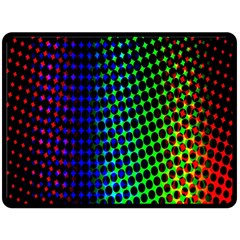 Digitally Created Halftone Dots Abstract Background Design Fleece Blanket (large)  by Nexatart