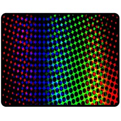 Digitally Created Halftone Dots Abstract Background Design Fleece Blanket (medium)  by Nexatart