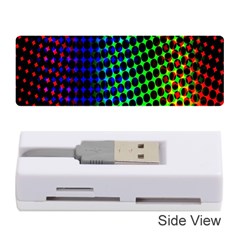 Digitally Created Halftone Dots Abstract Background Design Memory Card Reader (stick)  by Nexatart