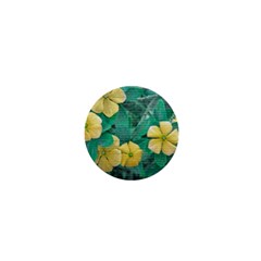 Yellow Flowers At Nature 1  Mini Buttons by dflcprints