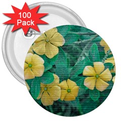 Yellow Flowers At Nature 3  Buttons (100 Pack)  by dflcprints