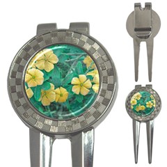 Yellow Flowers At Nature 3-in-1 Golf Divots by dflcprints