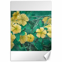 Yellow Flowers At Nature Canvas 12  X 18   by dflcprints