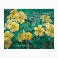 Yellow Flowers At Nature Small Glasses Cloth (2-side) by dflcprints