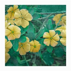 Yellow Flowers At Nature Medium Glasses Cloth (2-side) by dflcprints