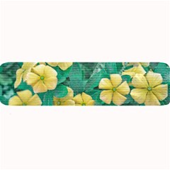 Yellow Flowers At Nature Large Bar Mats by dflcprints