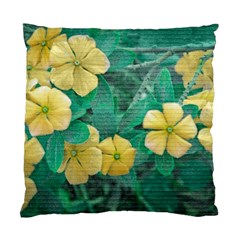 Yellow Flowers At Nature Standard Cushion Case (one Side) by dflcprints