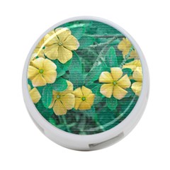 Yellow Flowers At Nature 4-port Usb Hub (one Side) by dflcprints