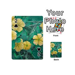 Yellow Flowers At Nature Playing Cards 54 (mini)  by dflcprints