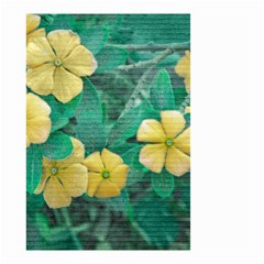 Yellow Flowers At Nature Small Garden Flag (two Sides) by dflcprints