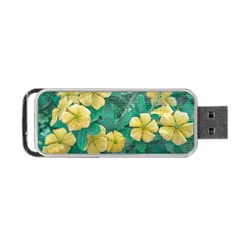 Yellow Flowers At Nature Portable Usb Flash (two Sides) by dflcprints