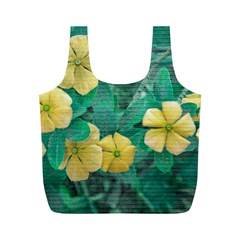 Yellow Flowers At Nature Full Print Recycle Bags (m)  by dflcprints