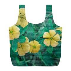 Yellow Flowers At Nature Full Print Recycle Bags (l)  by dflcprints