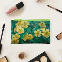 Yellow Flowers At Nature Cosmetic Bag (xs) by dflcprints