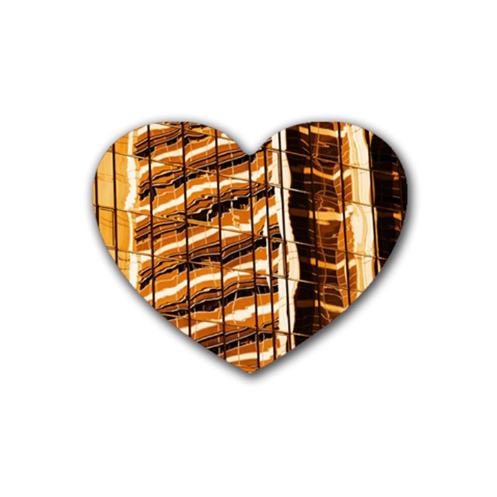 Abstract Architecture Background Rubber Coaster (Heart) 