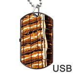 Abstract Architecture Background Dog Tag USB Flash (One Side) Front