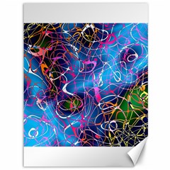 Background Chaos Mess Colorful Canvas 36  X 48   by Nexatart