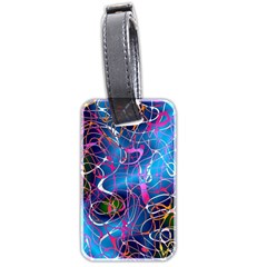 Background Chaos Mess Colorful Luggage Tags (two Sides) by Nexatart