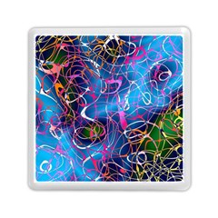 Background Chaos Mess Colorful Memory Card Reader (square)  by Nexatart