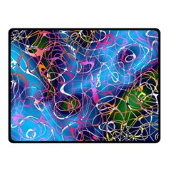 Background Chaos Mess Colorful Double Sided Fleece Blanket (small)  by Nexatart