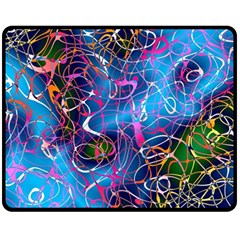 Background Chaos Mess Colorful Double Sided Fleece Blanket (medium)  by Nexatart