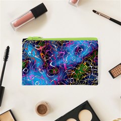 Background Chaos Mess Colorful Cosmetic Bag (xs) by Nexatart