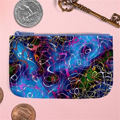 Background Chaos Mess Colorful Large Coin Purse