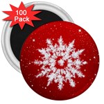 Background Christmas Star 3  Magnets (100 pack) Front