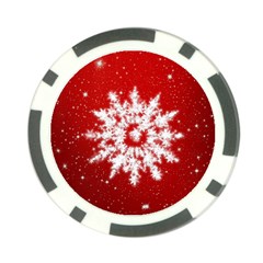 Background Christmas Star Poker Chip Card Guard by Nexatart