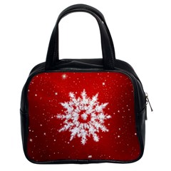 Background Christmas Star Classic Handbags (2 Sides) by Nexatart