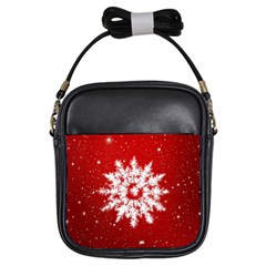 Background Christmas Star Girls Sling Bags by Nexatart